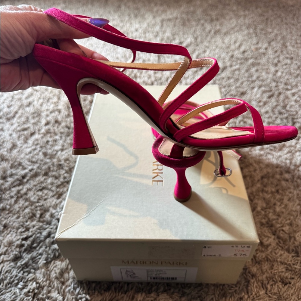 Marion Parke Fuchsia Strappy Heels